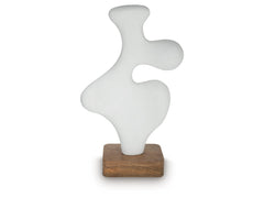 Lavarsen White/Brown Sculpture (25.13" H) - Ornate Home