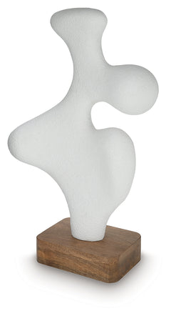 Lavarsen White/Brown Sculpture (25.13" H) - Ornate Home