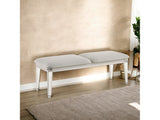 Laveda Pearl White Bench - Ornate Home