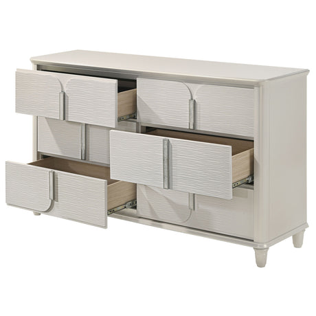 Laveda Pearl White Dresser - Ornate Home