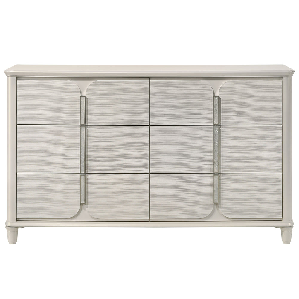 Laveda Pearl White Dresser - Ornate Home