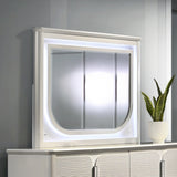 Laveda Pearl White Mirror w/LED - Ornate Home