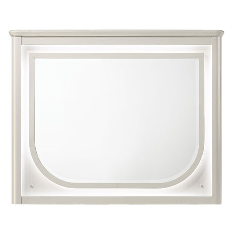 Laveda Pearl White Mirror w/LED - Ornate Home