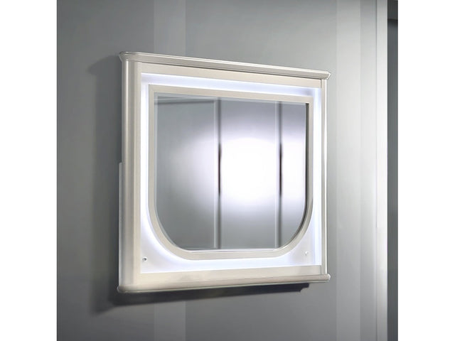 Laveda Pearl White Mirror w/LED - Ornate Home