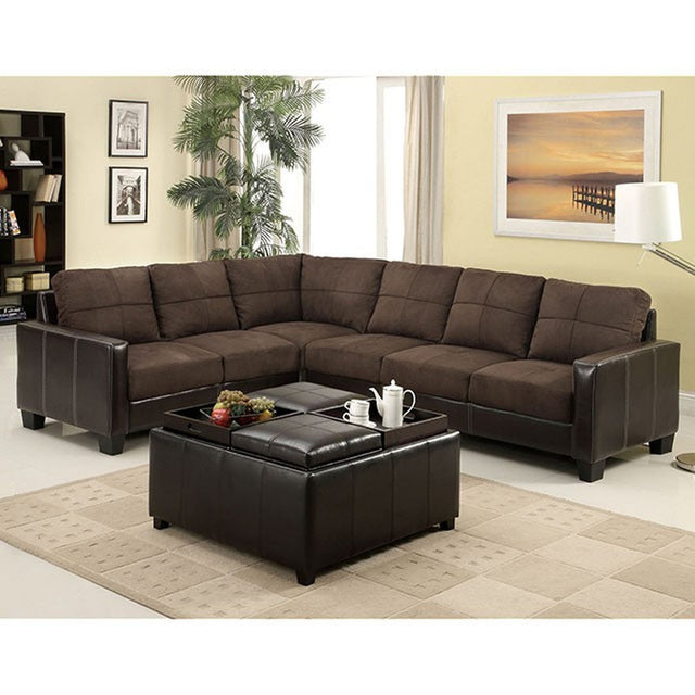 Lavena Chocolate/Espresso Sectional - Ornate Home