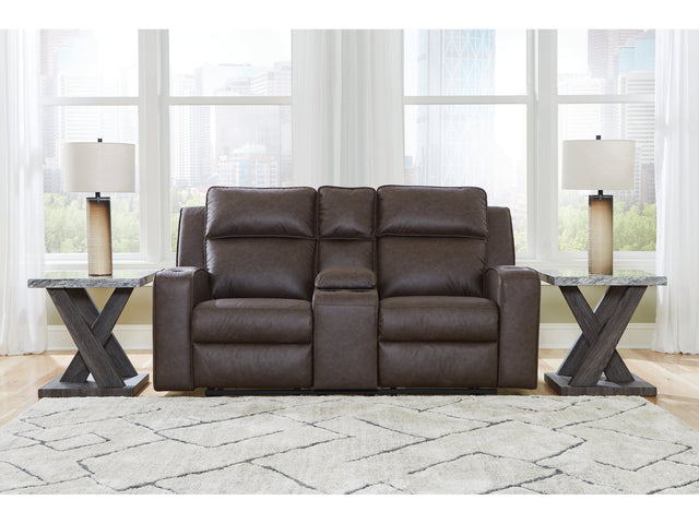 Lavenhorne Granite Reclining Loveseat with Console (Online Special Price) - Ornate Home