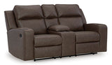 Lavenhorne Granite Reclining Loveseat with Console (Online Special Price) - Ornate Home