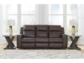 Lavenhorne Granite Reclining Sofa with Drop Down Table (Online Special Price) - Ornate Home