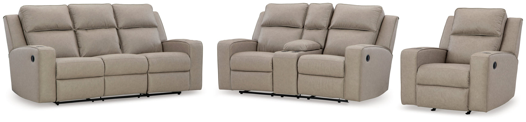 Lavenhorne Gray Reclining Sofa, Loveseat and Recliner (Online Special Price) - Ornate Home