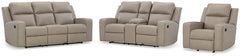 Lavenhorne Gray Reclining Sofa, Loveseat and Recliner - Ornate Home