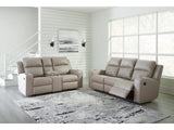 Lavenhorne Gray Reclining Sofa and Loveseat - Ornate Home