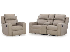 Lavenhorne Pebble Reclining Loveseat and Recliner - Ornate Home