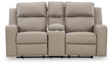 Lavenhorne Pebble Reclining Loveseat with Console (Online Special Price) - Ornate Home