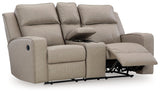 Lavenhorne Pebble Reclining Loveseat with Console (Online Special Price) - Ornate Home