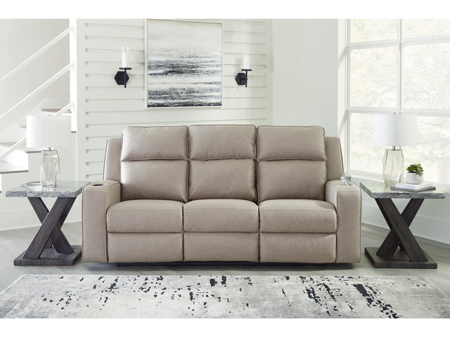 Lavenhorne Pebble Reclining Sofa with Drop Down Table (Online Special Price) - Ornate Home