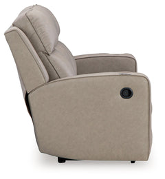 Lavenhorne Pebble Reclining Sofa with Drop Down Table - Ornate Home