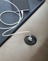 Lavenhorne Pebble Reclining Sofa with Drop Down Table - Ornate Home