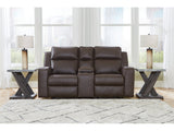 Lavenhorne Umber Reclining Loveseat with Console - Ornate Home