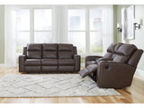 Lavenhorne Umber Reclining Sofa and Loveseat - Ornate Home