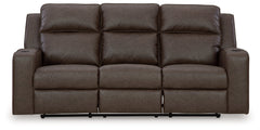 Lavenhorne Umber Reclining Sofa with Drop Down Table - Ornate Home