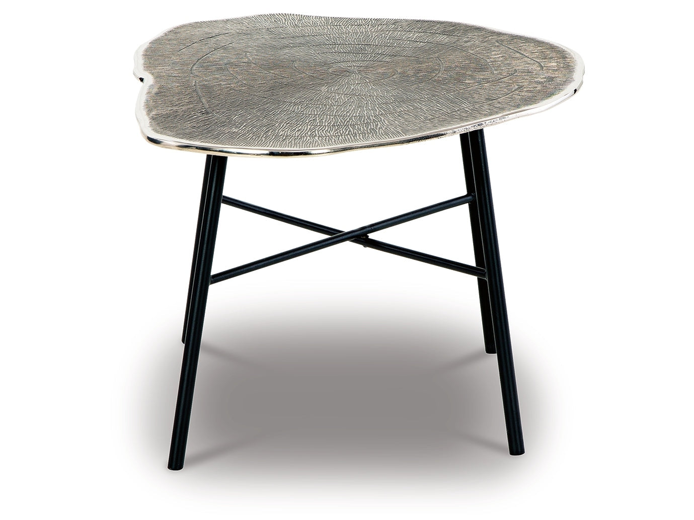 Laverford Chrome/Black Coffee Table and 2 End Tables - Ornate Home