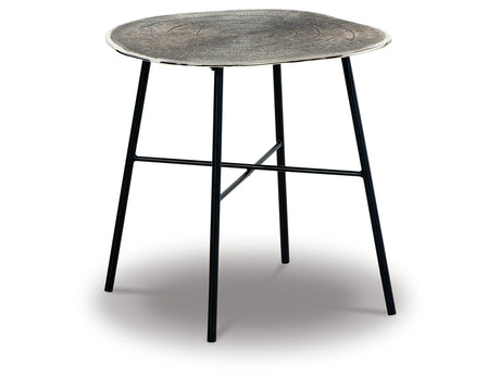 Laverford Chrome/Black Coffee Table and 2 End Tables - Ornate Home