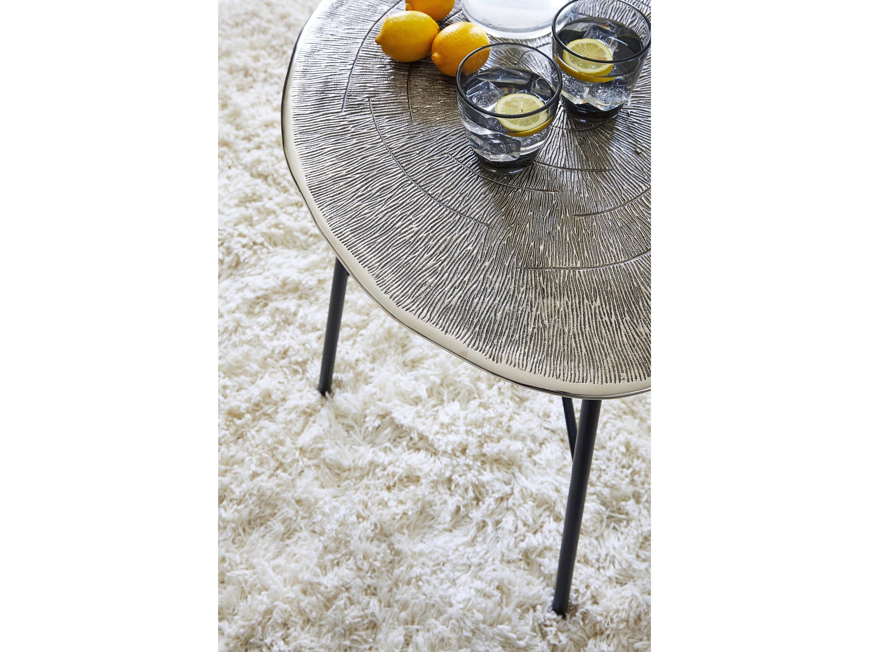 Laverford Chrome/Black Coffee Table and 2 End Tables - Ornate Home