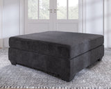 Lavernett Charcoal 3-Piece Sectional and Oversized Ottoman (Online Special Price) - Ornate Home
