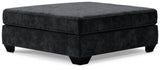 Lavernett Charcoal 3-Piece Sectional and Oversized Ottoman (Online Special Price) - Ornate Home