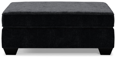 Lavernett Charcoal 3-Piece Sectional and Oversized Ottoman - Ornate Home