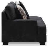 Lavernett Charcoal 4-Piece Sectional with Ottoman - Ornate Home