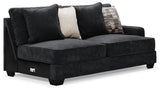 Lavernett Charcoal 4-Piece Sectional with Ottoman - Ornate Home