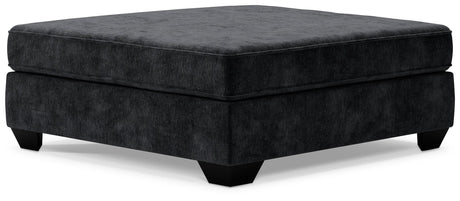 Lavernett Charcoal 4-Piece Sectional with Ottoman - Ornate Home