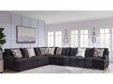 Lavernett Charcoal 4pc Sectional Sofa (Online Special Price) - Ornate Home