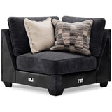Lavernett Charcoal 4pc Sectional Sofa (Online Special Price) - Ornate Home