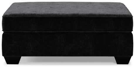 Lavernett Charcoal 5-Piece Sectional and Ottoman - Ornate Home