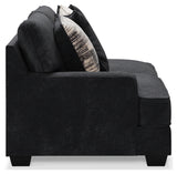 Lavernett Charcoal 5-Piece Sectional and Ottoman - Ornate Home
