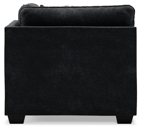 Lavernett Charcoal 5-Piece Sectional and Ottoman - Ornate Home