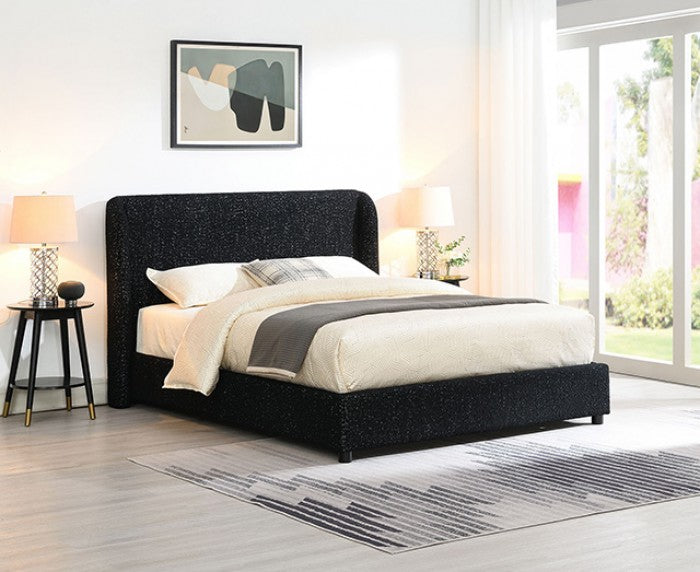 Laverni Black E.King Bed - Ornate Home