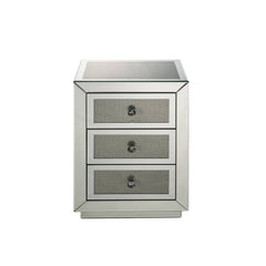 Lavina Mirrored & Faux Diamonds Accent Table - Ornate Home