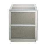 Lavina Mirrored & Faux Diamonds End Table - Ornate Home