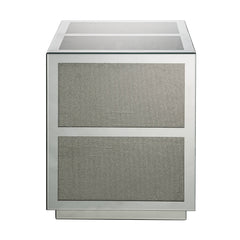Lavina Mirrored & Faux Diamonds End Table - Ornate Home