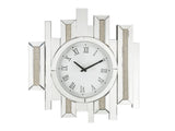 Lavina Mirrored & Faux Diamonds Wall Clock - Ornate Home