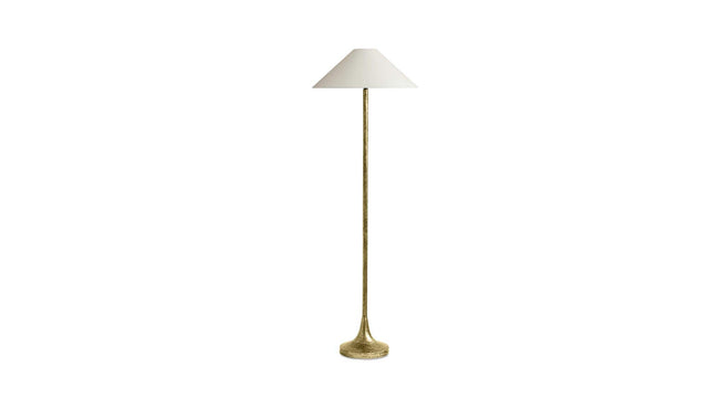 Lavinia Aged Brass Floor Lamp - Ornate Home