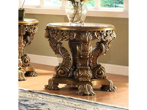 Lavinia Bronze End Table  / HD-8008 - Ornate Home