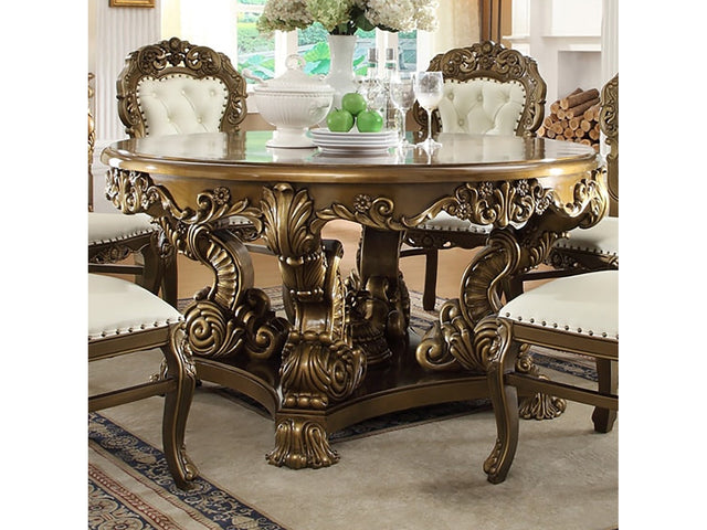 Lavinia Bronze Round Dining Table  / HD-8008 - Ornate Home