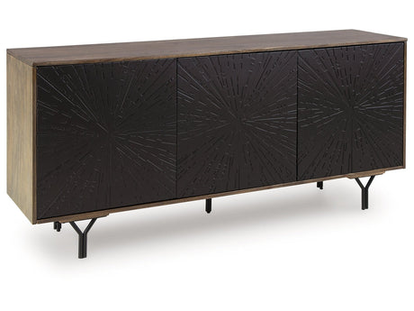 Lavinmont Multi Brown Accent Cabinet (Online Special Price) - Ornate Home