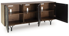 Lavinmont Multi Brown Accent Cabinet - Ornate Home