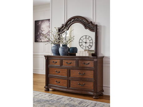 Lavinton Brown Dresser and Mirror - Ornate Home
