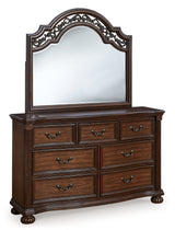 Lavinton Brown King Poster Bed, Dresser, Mirror and Nightstand (Online Special Price) - Ornate Home